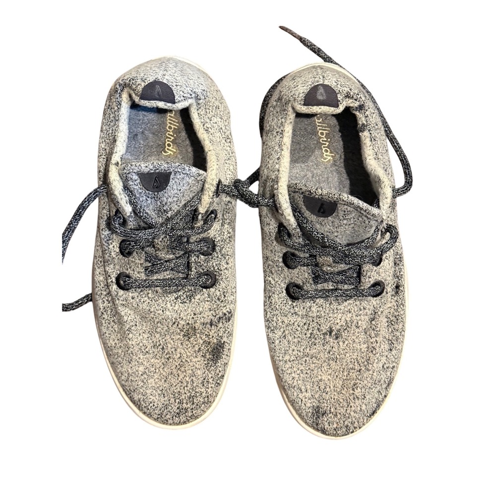 Allbirds Wool Runners Womens Size 9 Grey Knit Lace Up Sneakers Shoes
